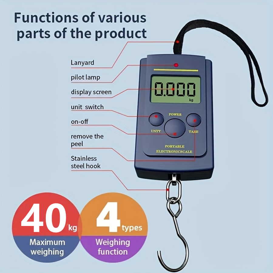 Fishing Equipment And Accessories - Alat Timbangan Gantung Portabel Digital Elektronik