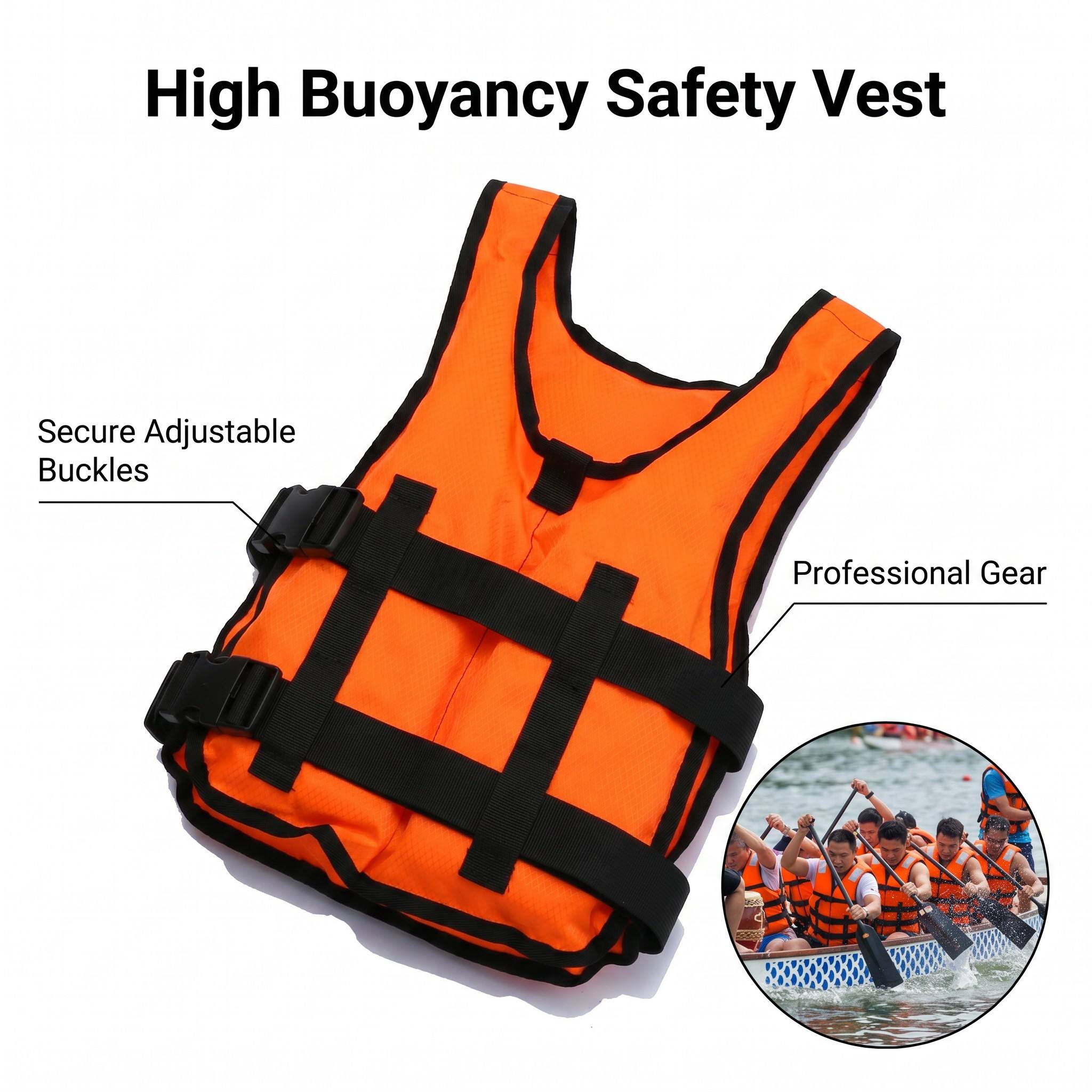Fishing Vest Jacket - Rompi Pelampung Dewasa yang Dapat Disesuaikan,
