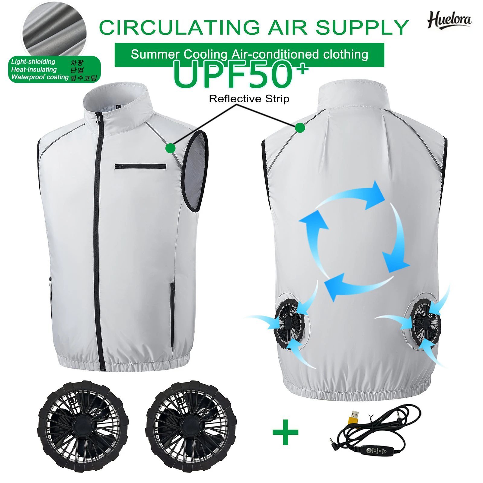 Fishing Vest Jacket - Rompi Keren Musim Panas Rompi Kipas