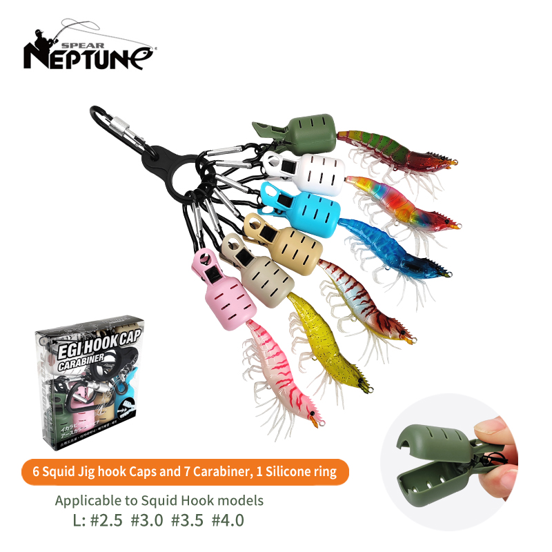 Fishing Equipment Hook - Kit pelindung umpan cumi-cumi 6 buah,
