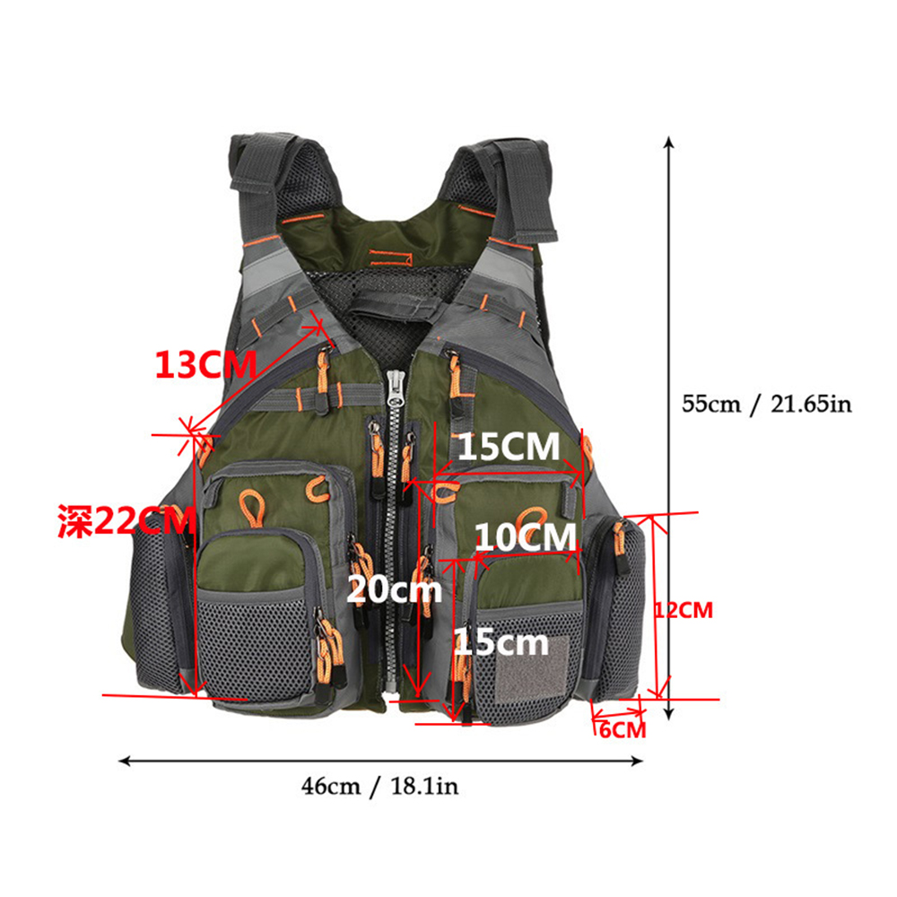 SWROW Rompi Memancing Olahraga - Fishing Vest Jacket ulasan dan harga