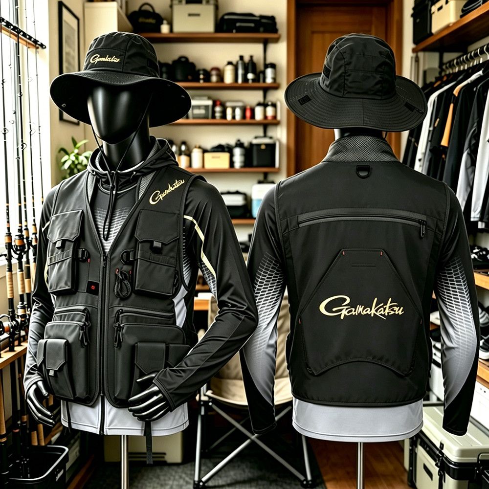 Rompi Pancing Gamakatsu Men Mu - Fishing Vest Jacket ulasan dan harga