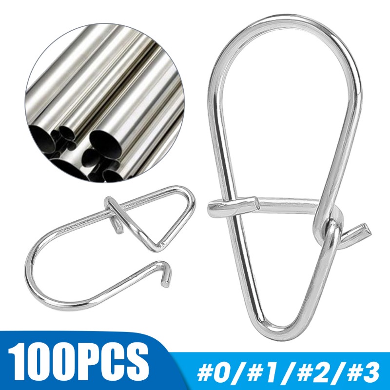 100 Buah Aksesori Klip Pengunc - Fishing Equipment Hook ulasan dan harga